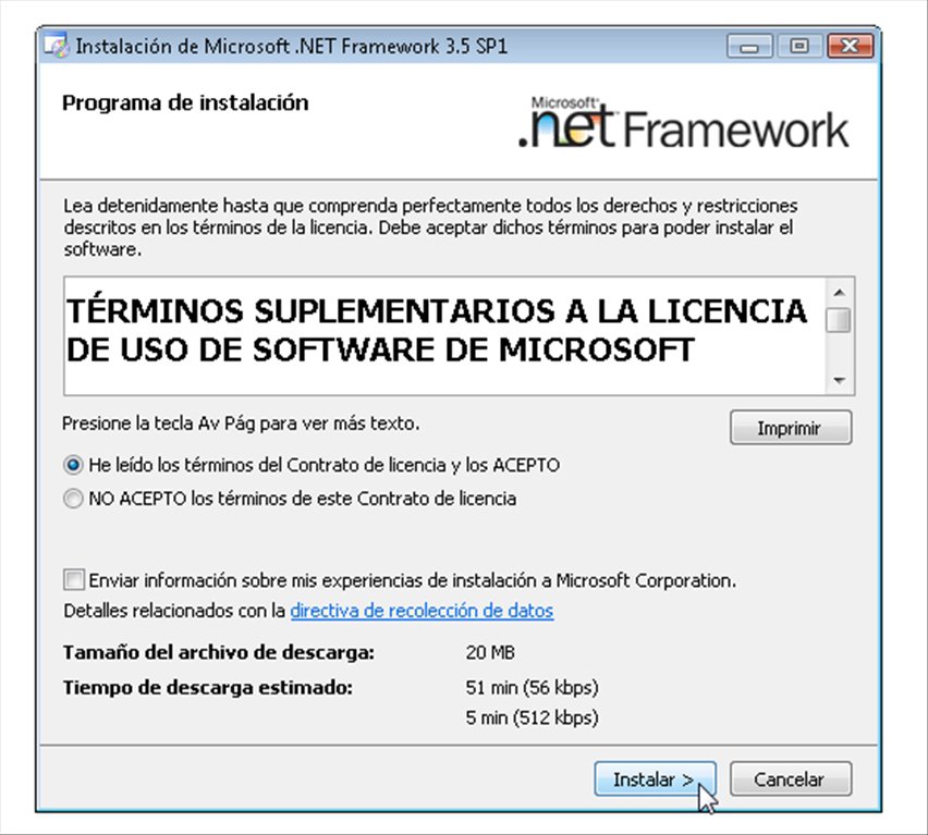 Download Offline Net Framework 3.5